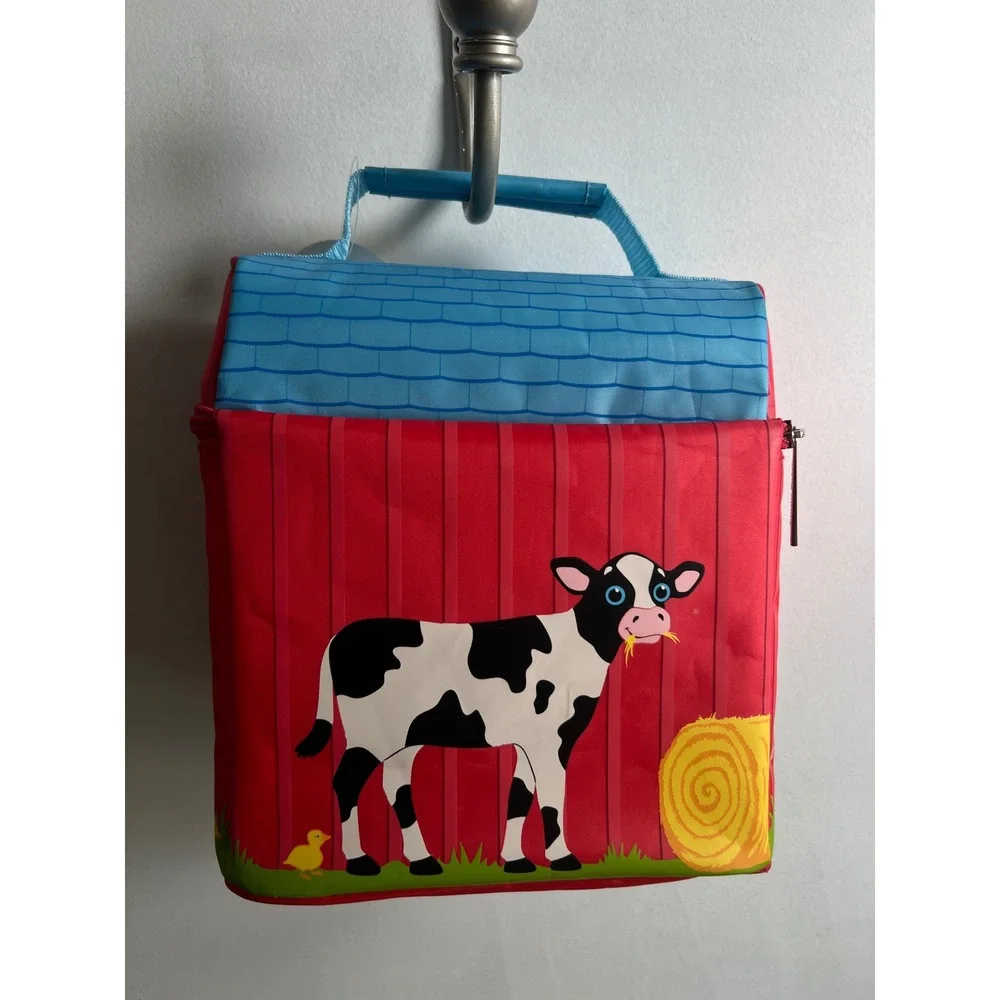 Sunny Patch Farm Lunch Bag Box Red Barn Animals Insulated Tote NWT